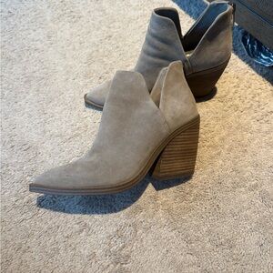 Vince Camuto Taupe Ankle Booties
